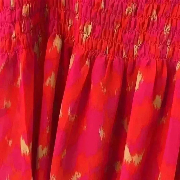 Rose & Olive Pink and Orange Sleeveless Top with Ruching Size Small NEW NWT - Picture 4 of 4